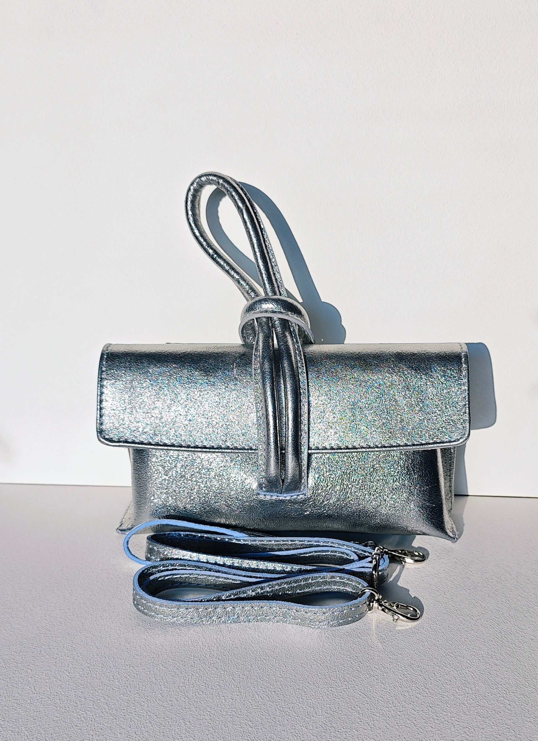 Abendtasche silber