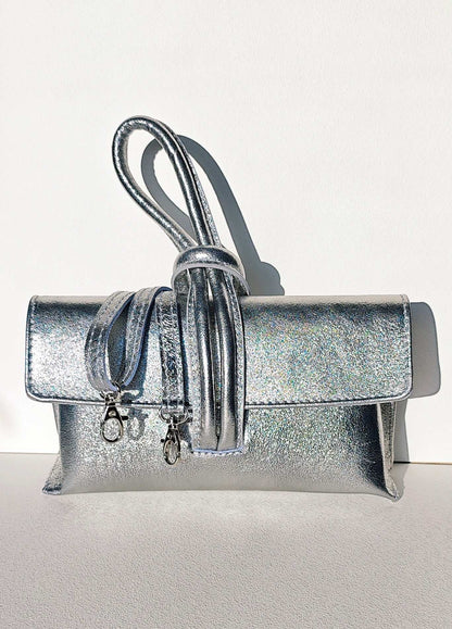 Abendtasche silber