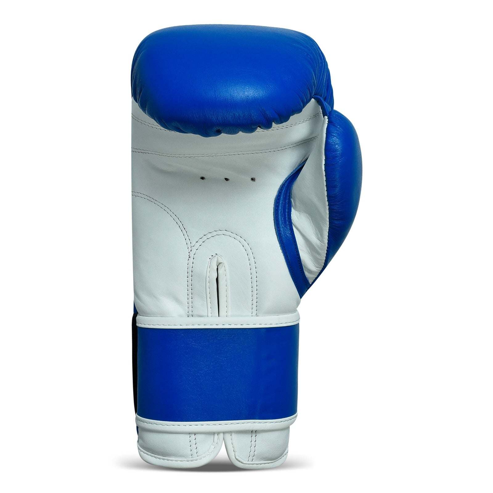 Boxhandschuhe Leder  blau Klettverschluss