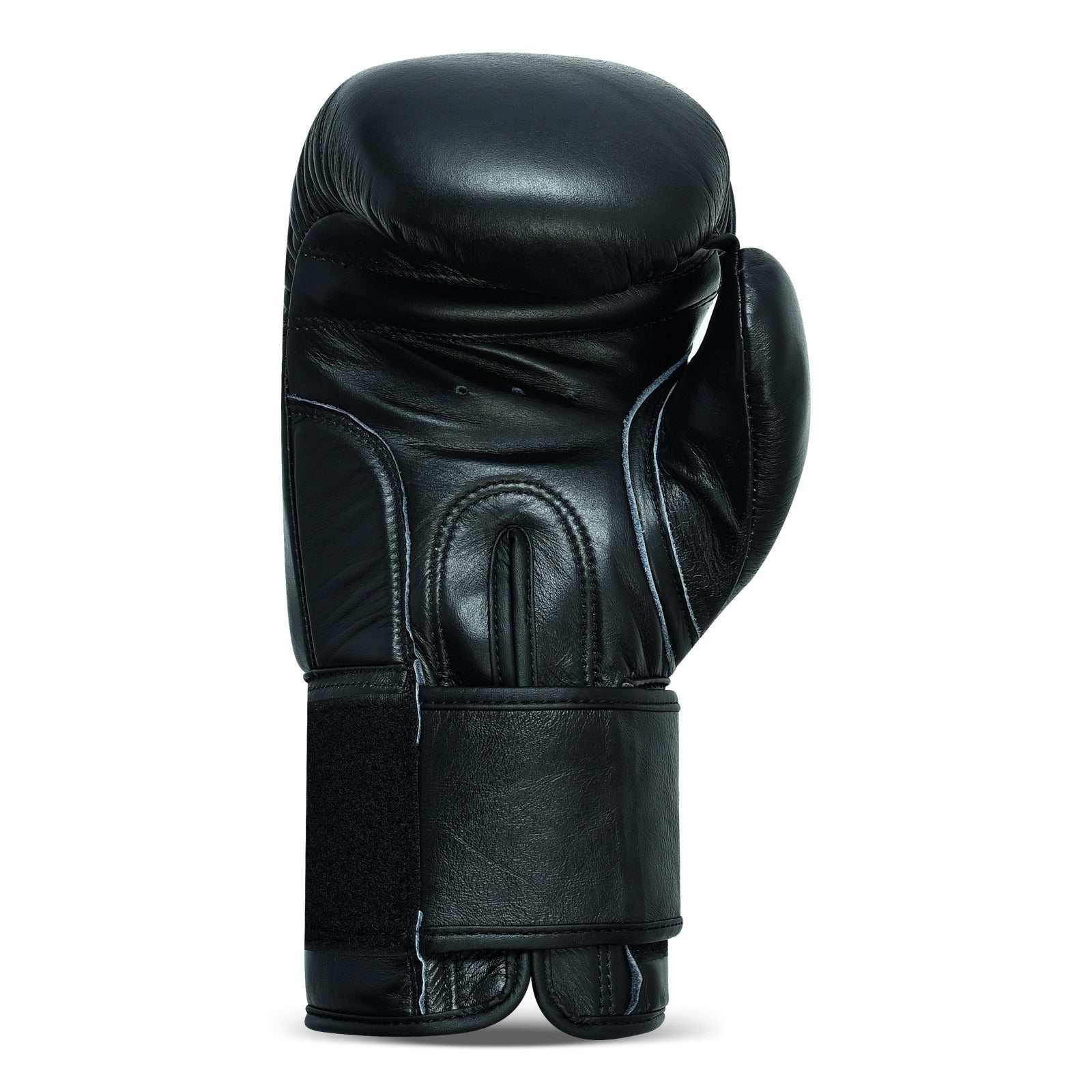 Boxhandschuhe Leder Schwarz Klettverschluss