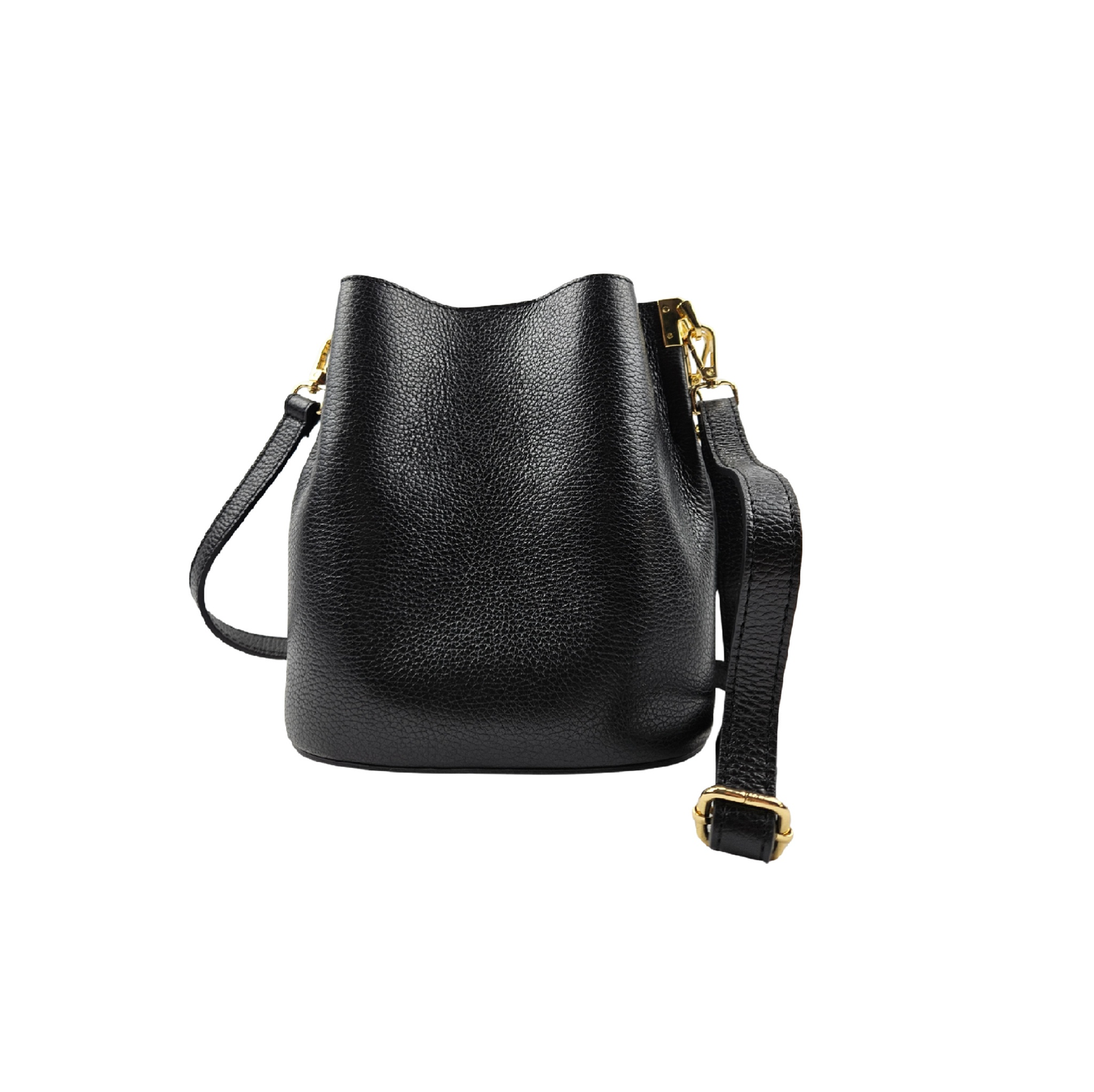 Bucket Bag Leder Schwarz