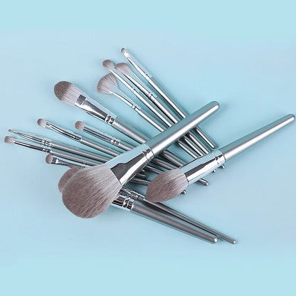 Make-up Pinsel Set Silber