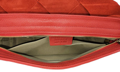 Ledertasche Envelope Clutch geflochten Lederhenkel geflochten Aleri Design