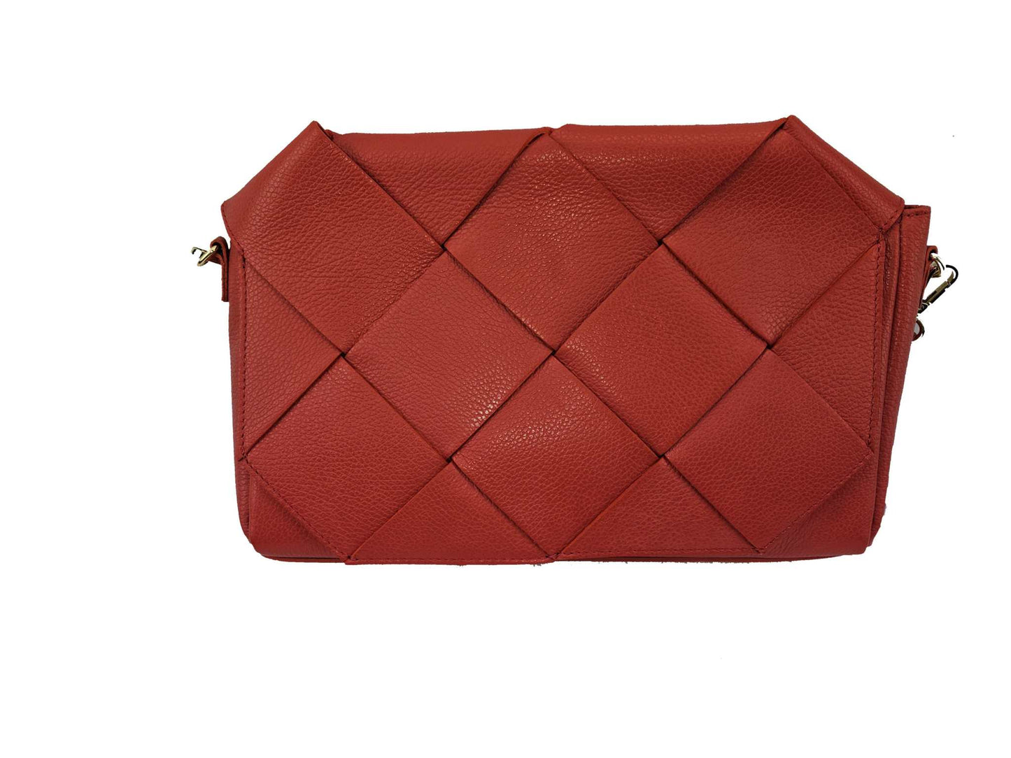 Ledertasche Envelope Clutch geflochten Lederhenkel geflochten Aleri Design