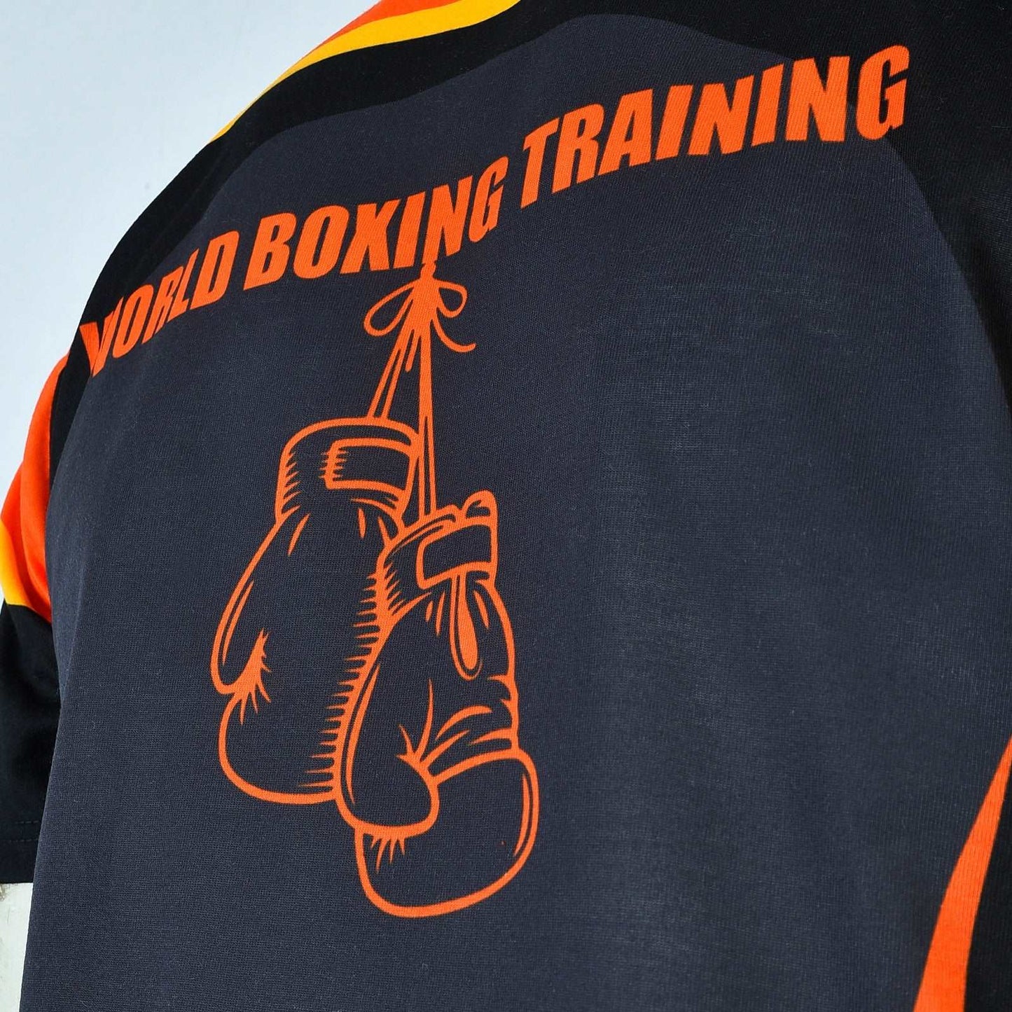 Set Boxing Bekleidung Schwarz/ Orange Aleri Design