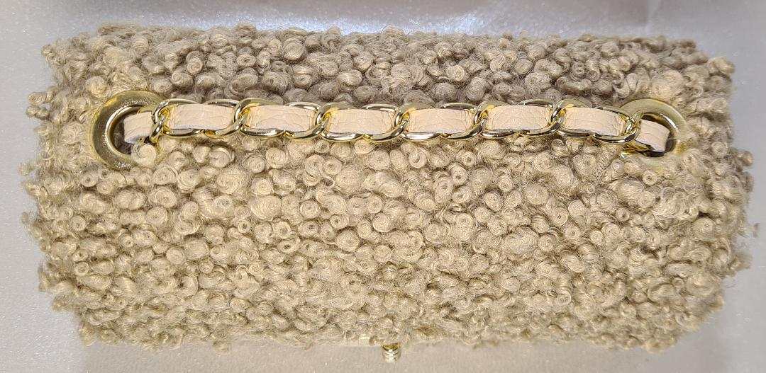 Teddytasche Clutch Beige