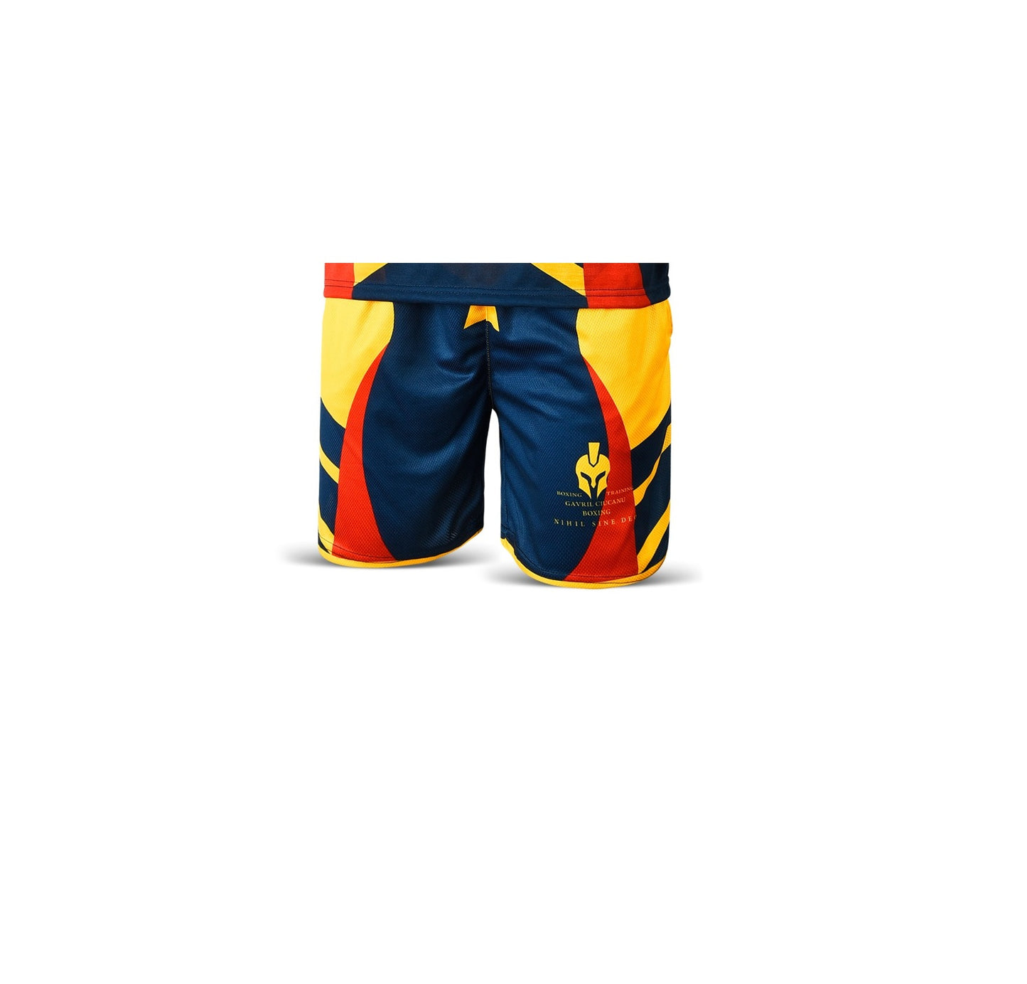 Boxing Shorts Gelb/ Blau