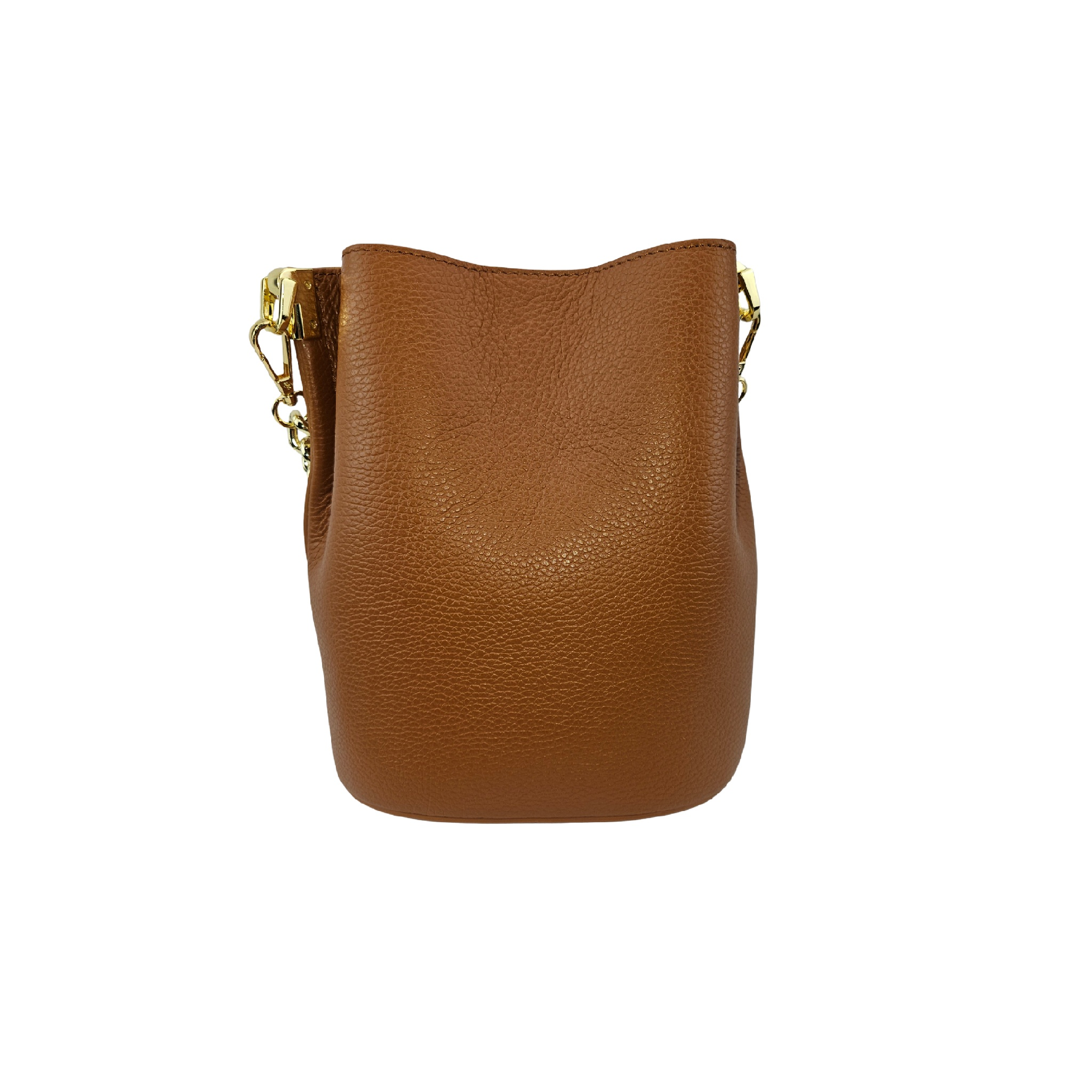 Bucket Bag Camel Leder Kettenriemen