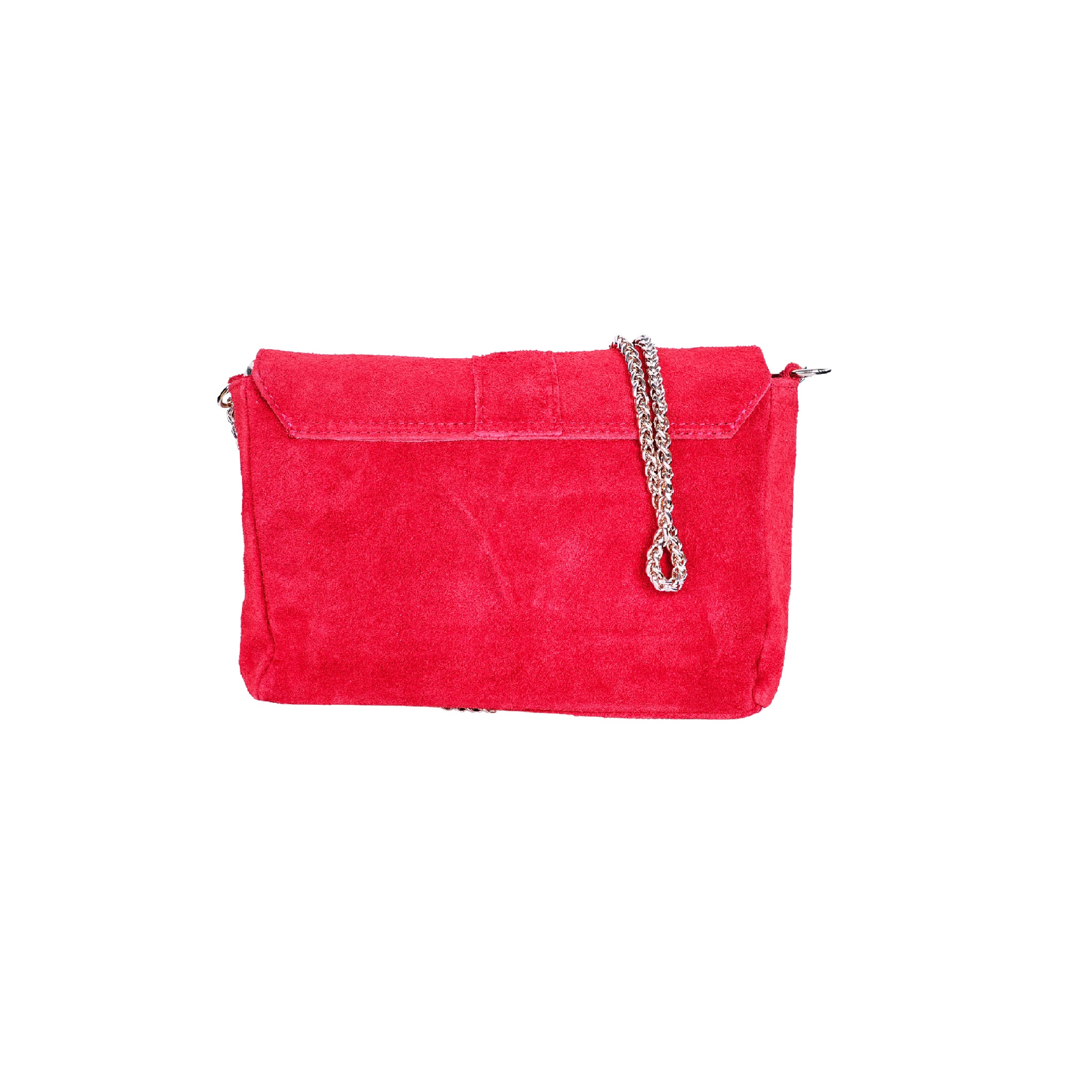 Clutch Wildleder rot