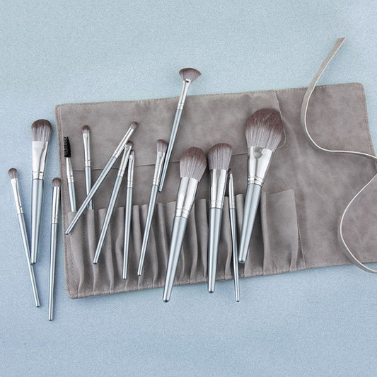 Make-up Pinsel Set Silber