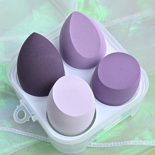 Makeup Sponge Set mit Case 5tlg lila