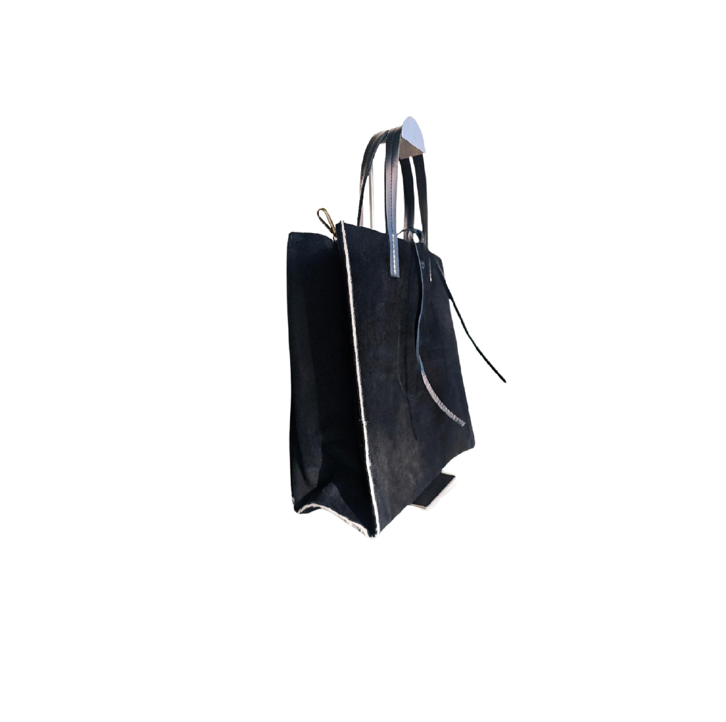 Shopper Wildleder Schwarz