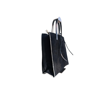 Shopper Wildleder Schwarz