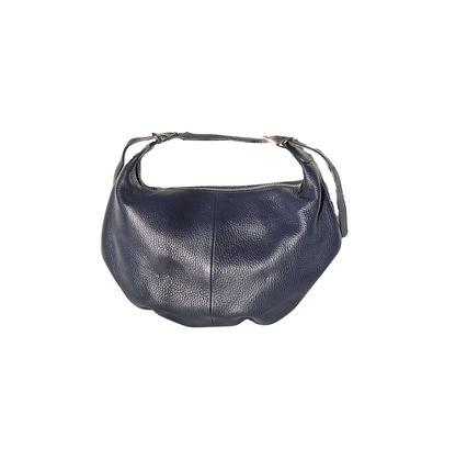 Slouchy Bag Leder Dunkelblau