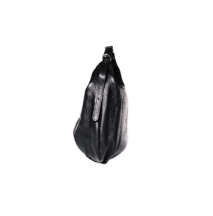 Slouchy Bag Leder Schwarz