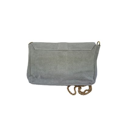 Wildleder Clutch Grau